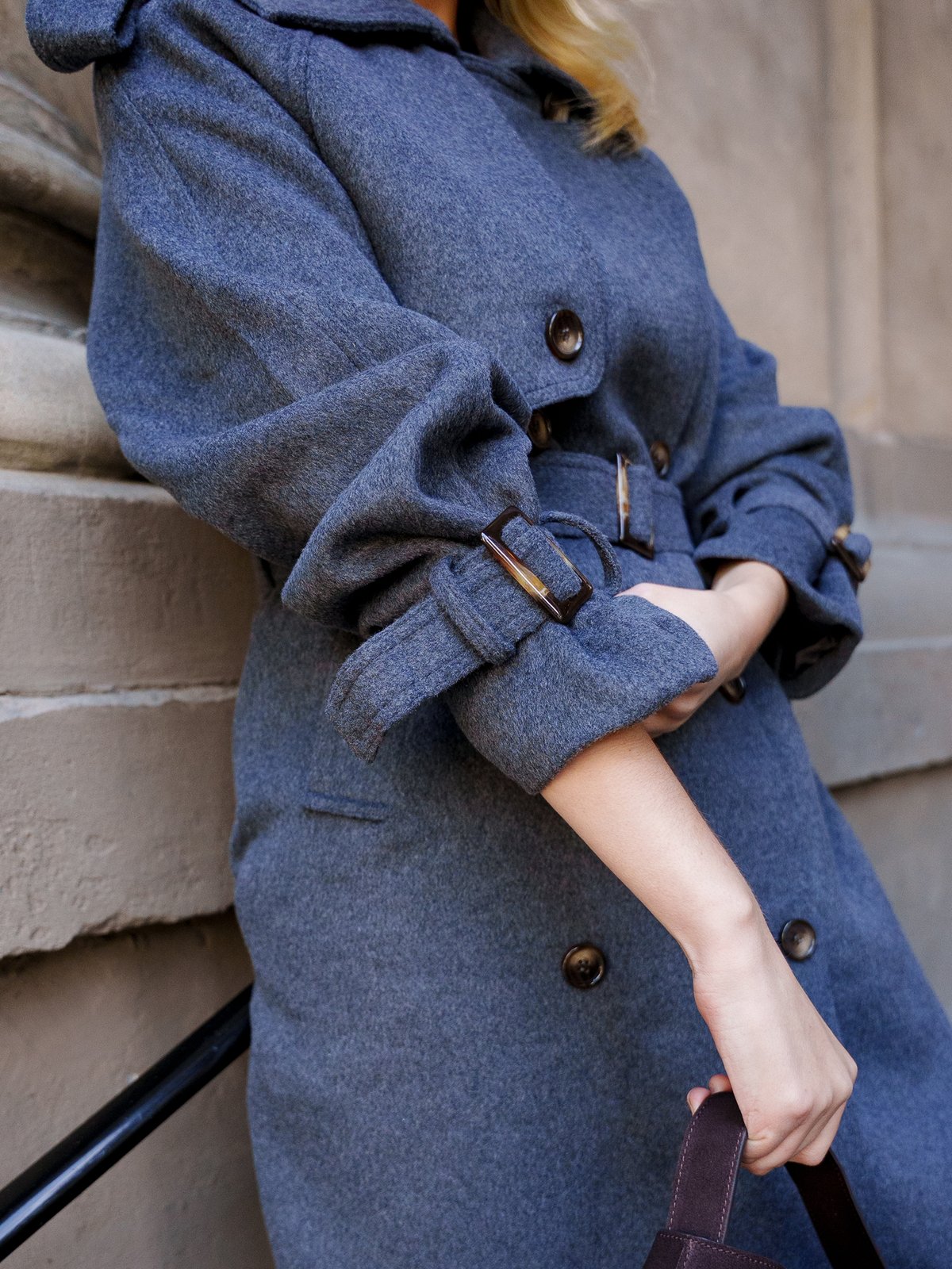 Clermonte Caia Wool Coat Dark Grey