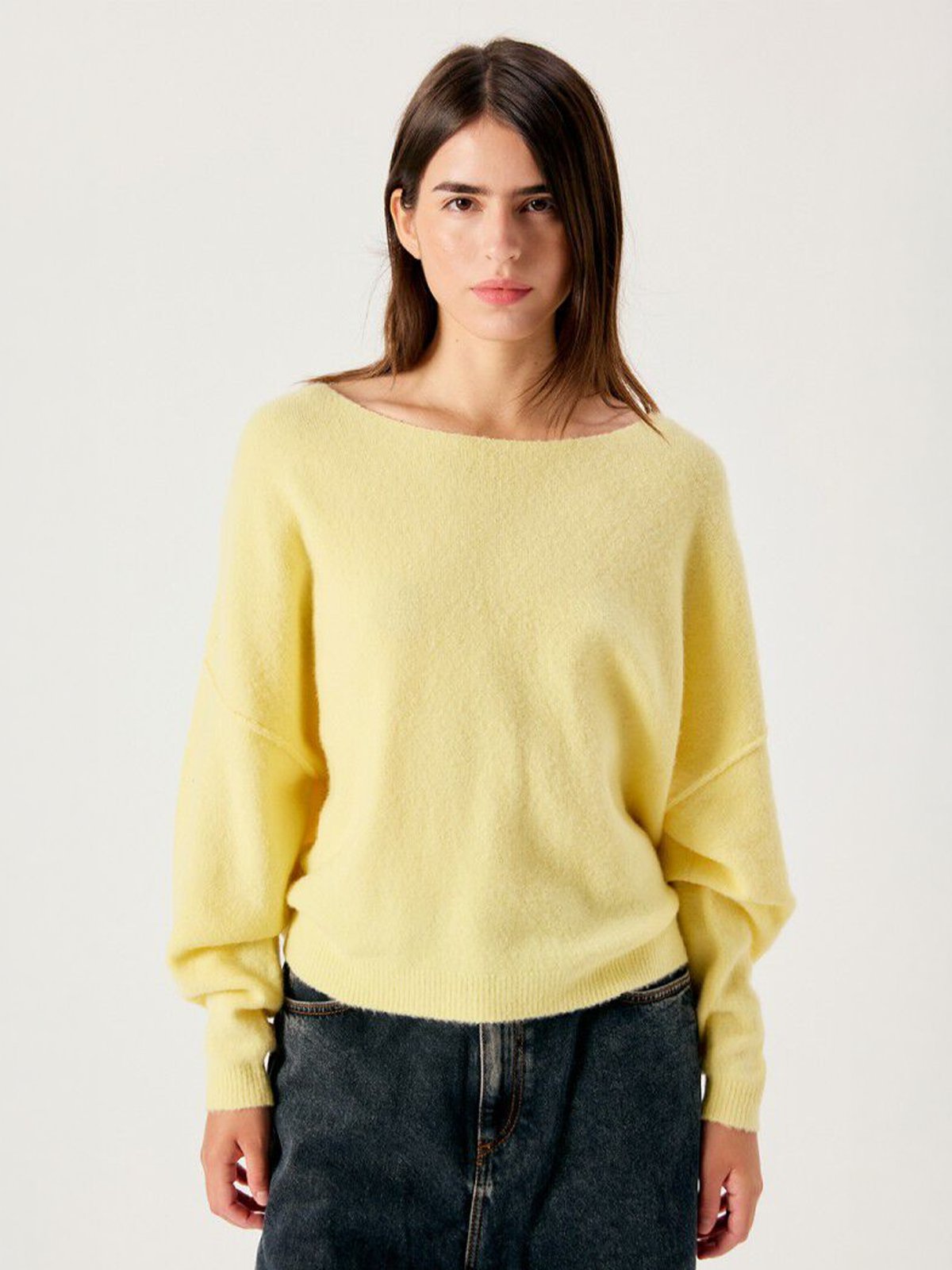 American Vintage Damsville Sweater Melange Butter