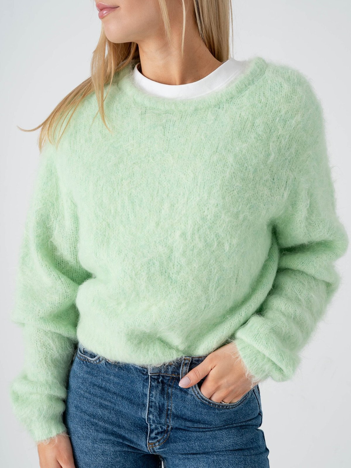 American Vintage Niby Sweater Almond Melange