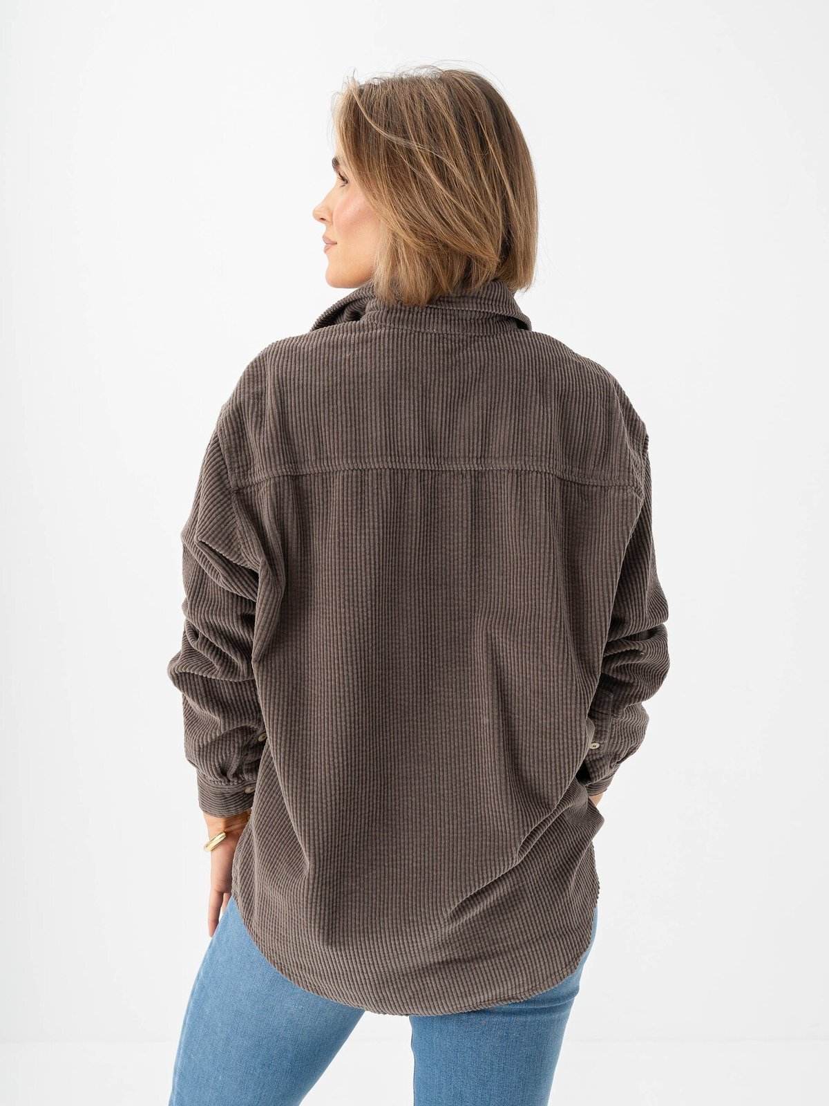 American Vintage Padow Long Sleeve Shirt Brun