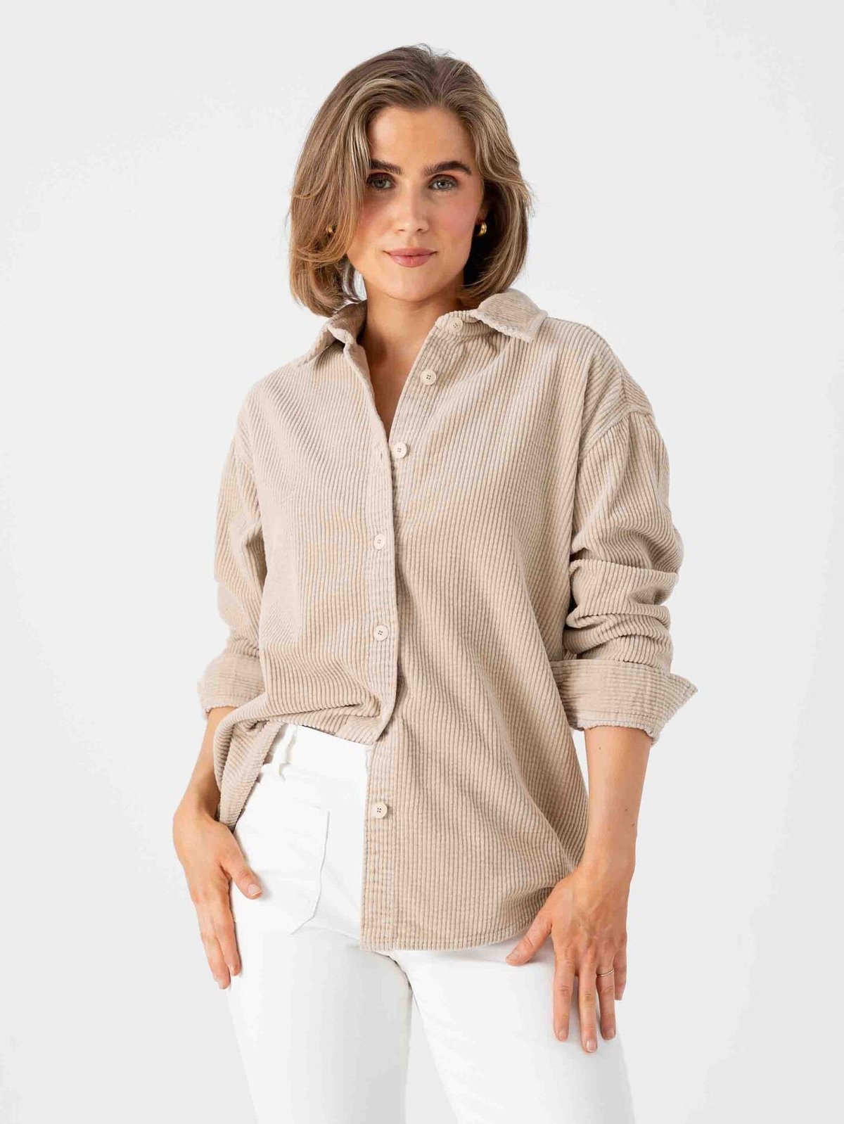 American Vintage Padow Long Sleeve Shirt Mastic