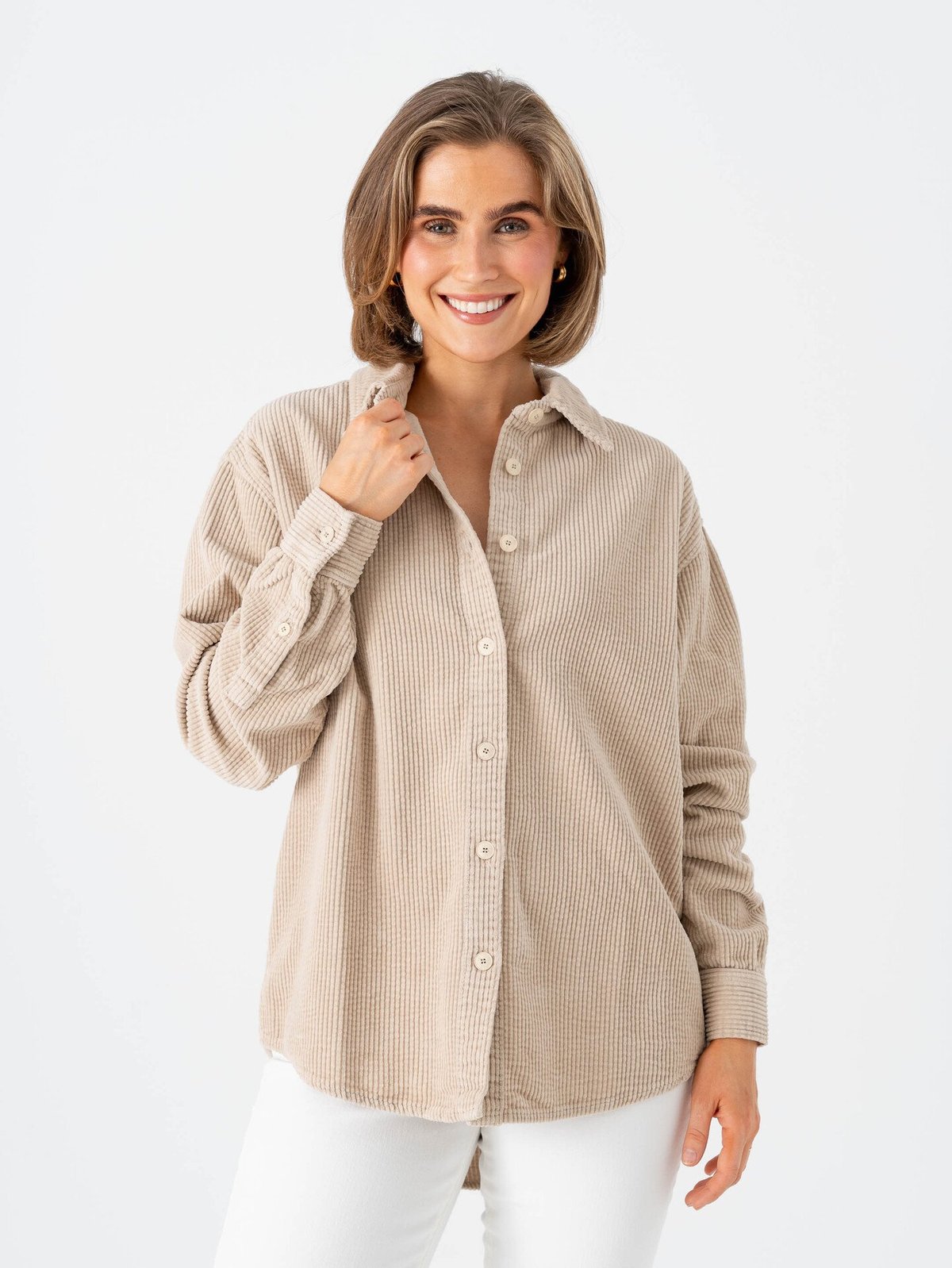 American Vintage Padow Long Sleeve Shirt Mastic