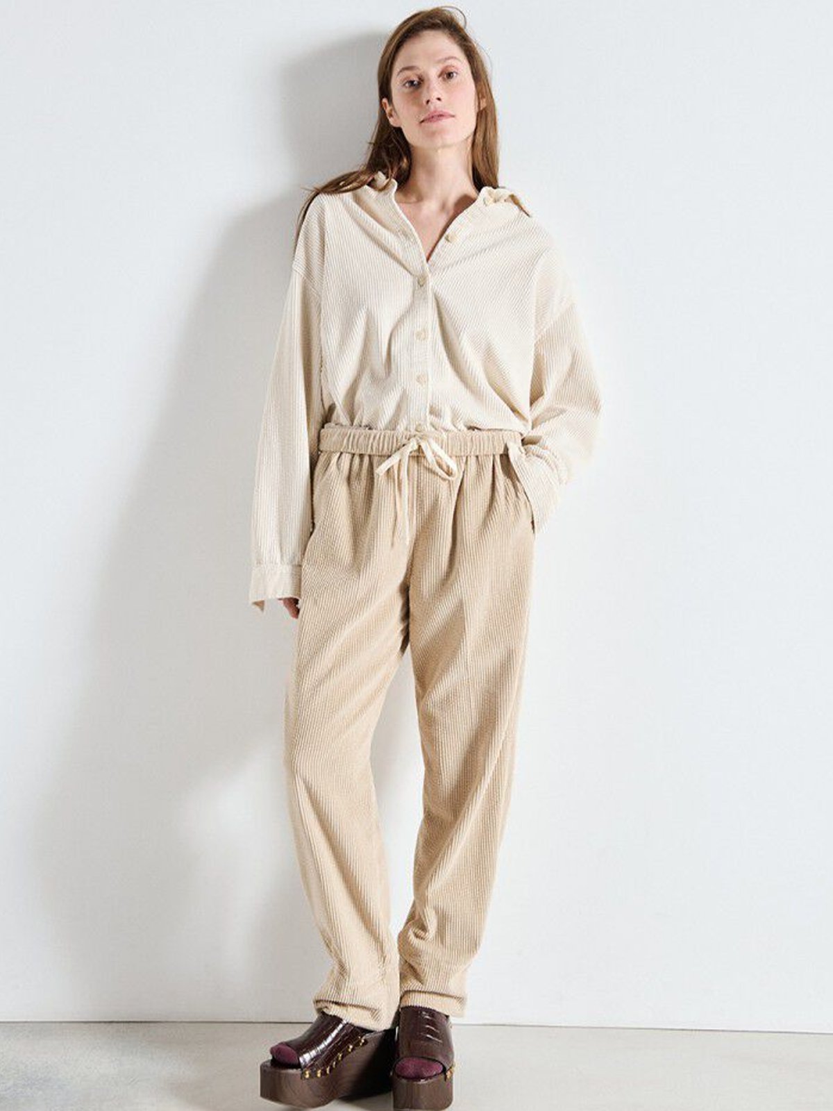 American Vintage Padow Pants Mastic