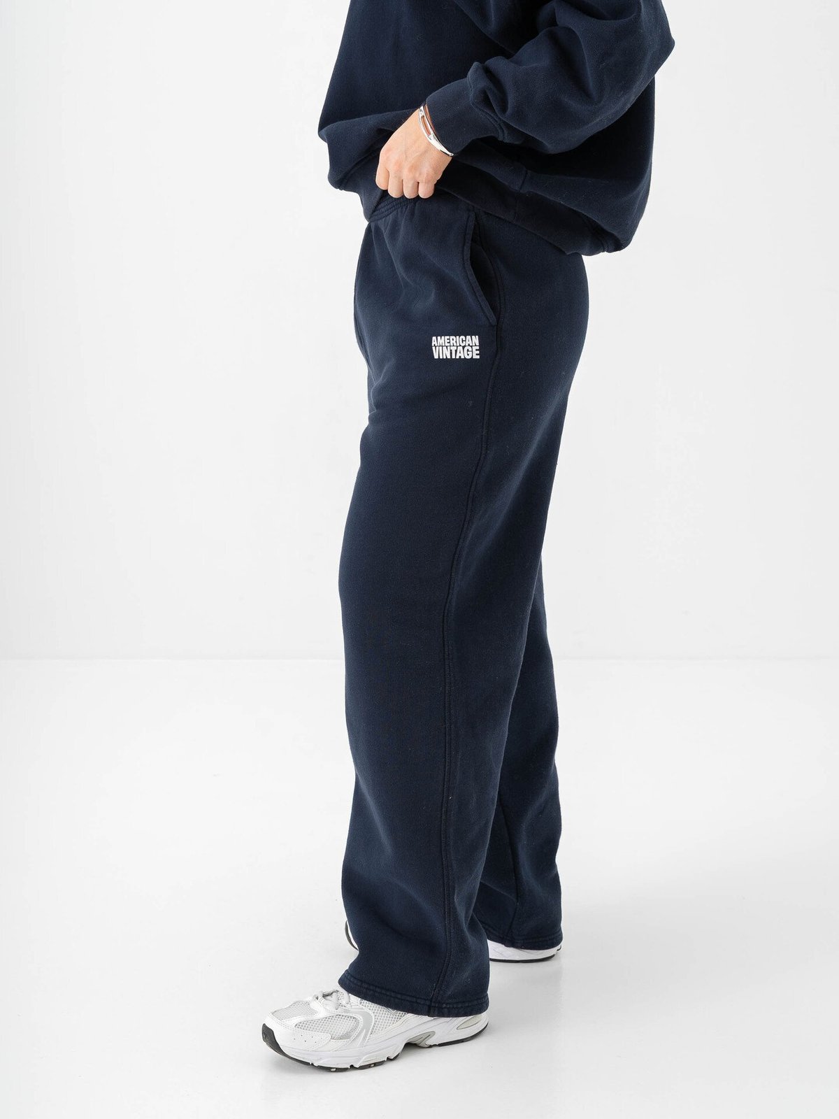 American Vintage Plizzy Sweatpants Navy vintage