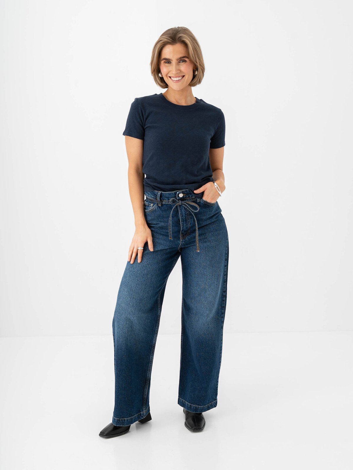 American Vintage Sonoma T-Shirt Navy blue vintage