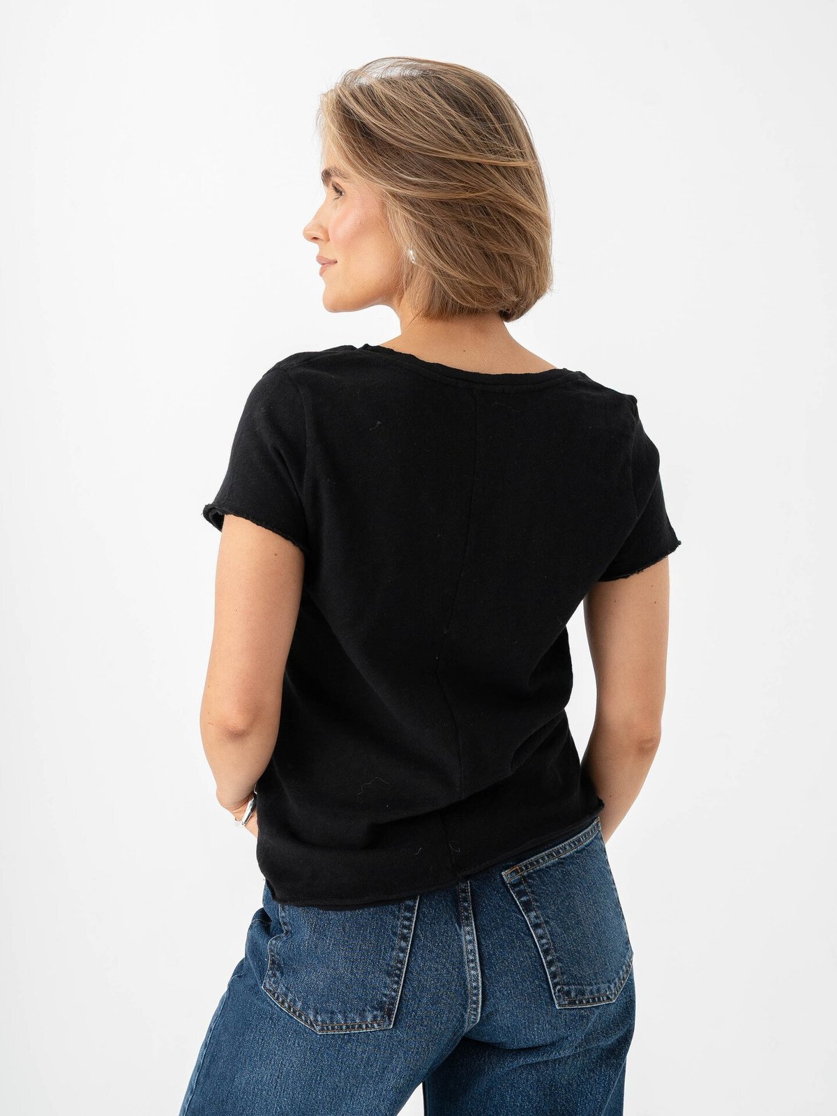 American Vintage Sonoma V-Neck T-Shirt Black