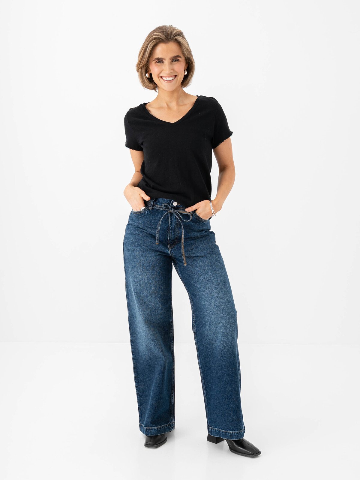 American Vintage Sonoma V-Neck T-Shirt Black