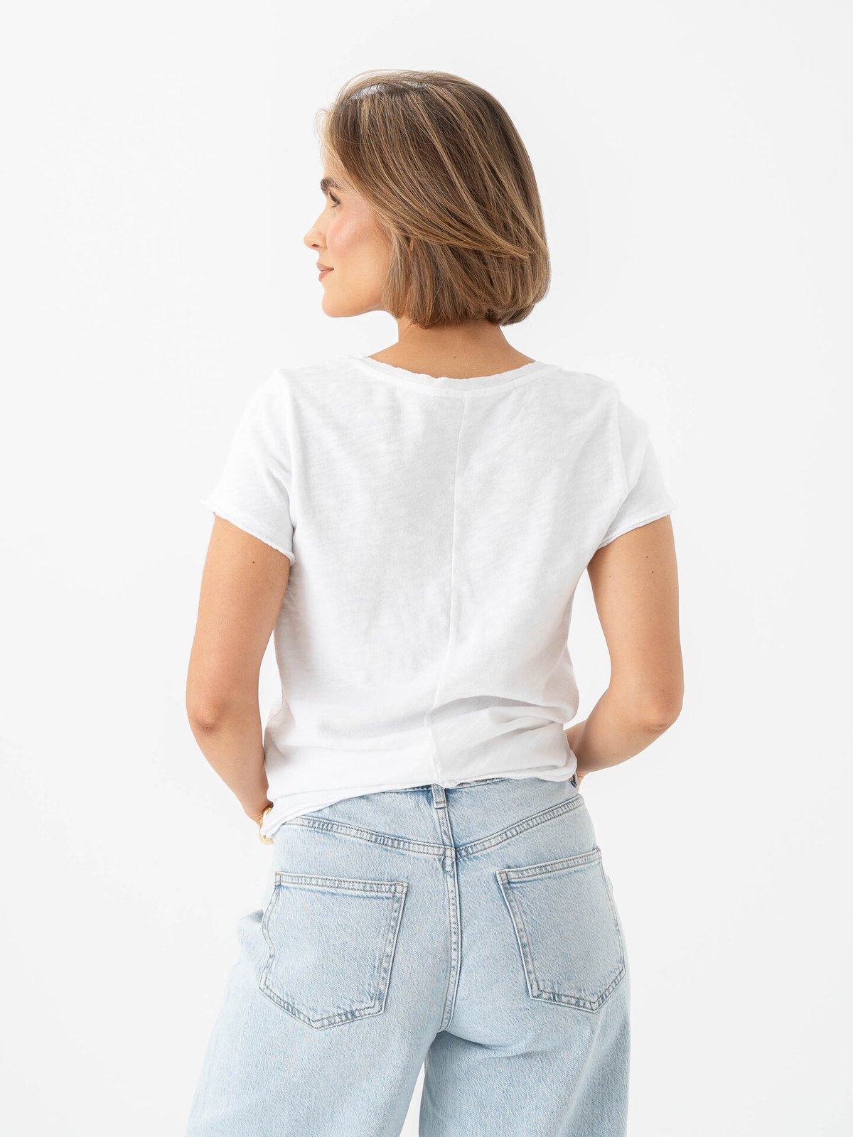 American Vintage Sonoma V-Neck T-Shirt White