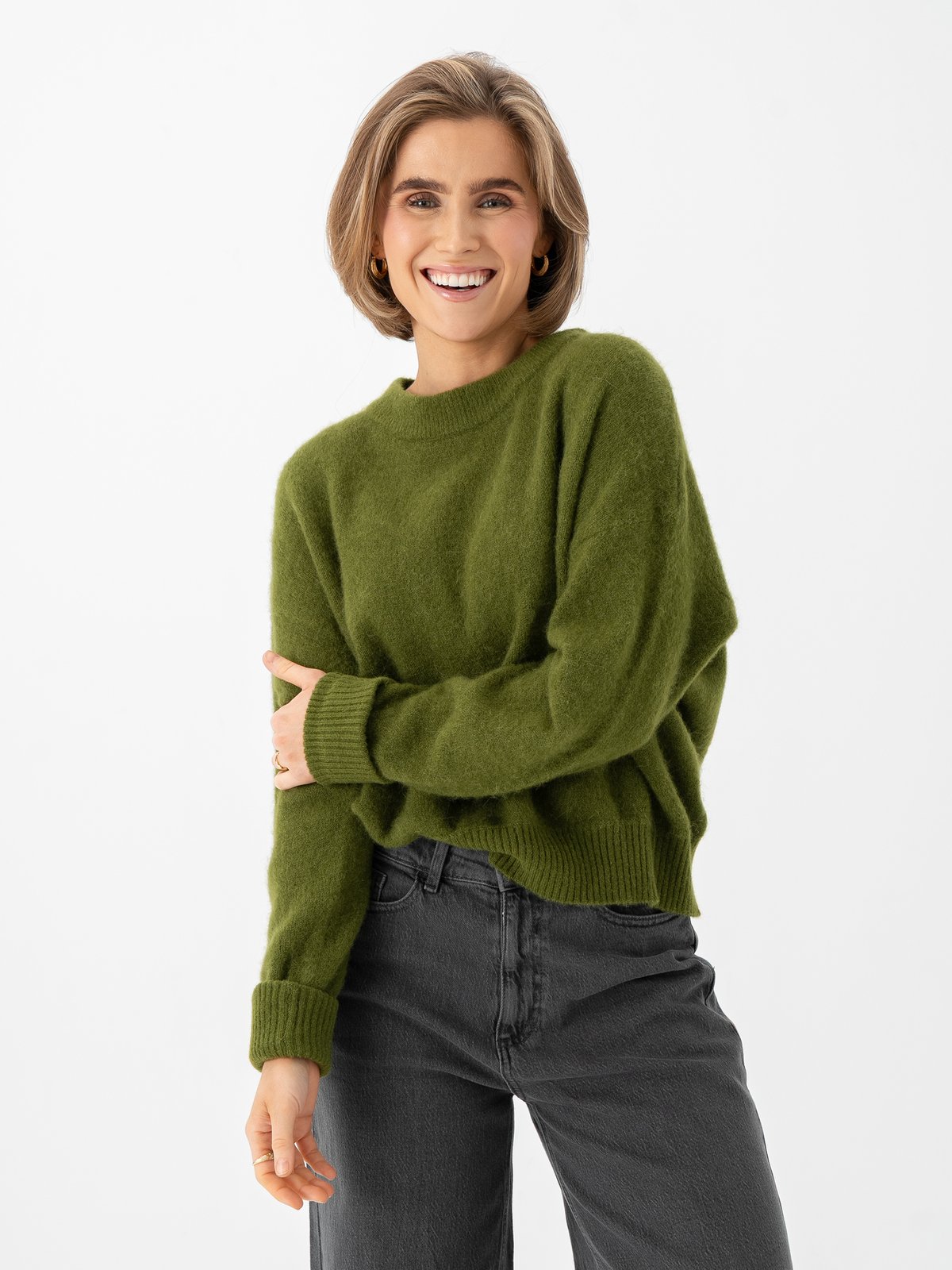 American Vintage Vitow Sweater Pesto melange