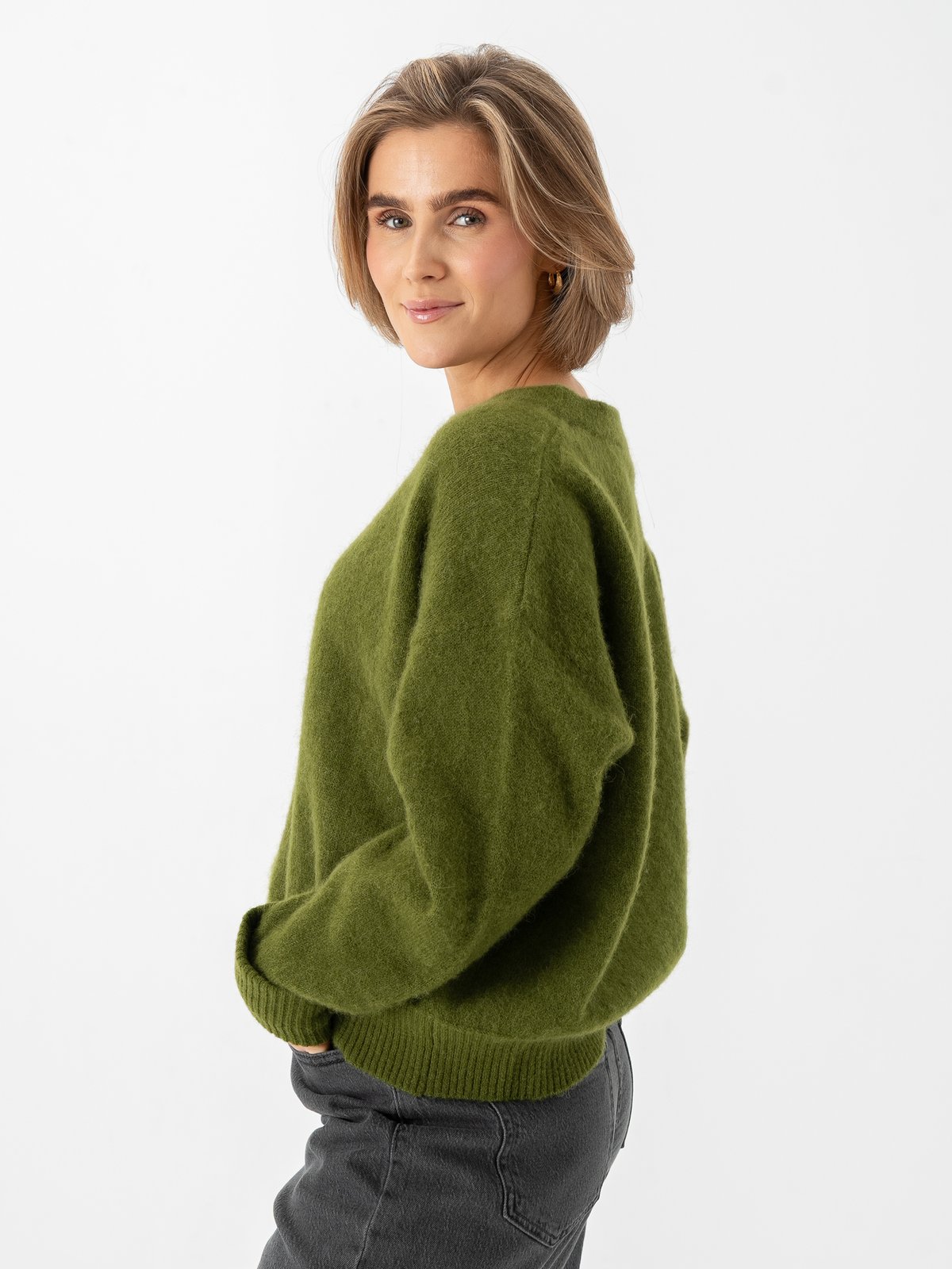 American Vintage Vitow Sweater Pesto melange