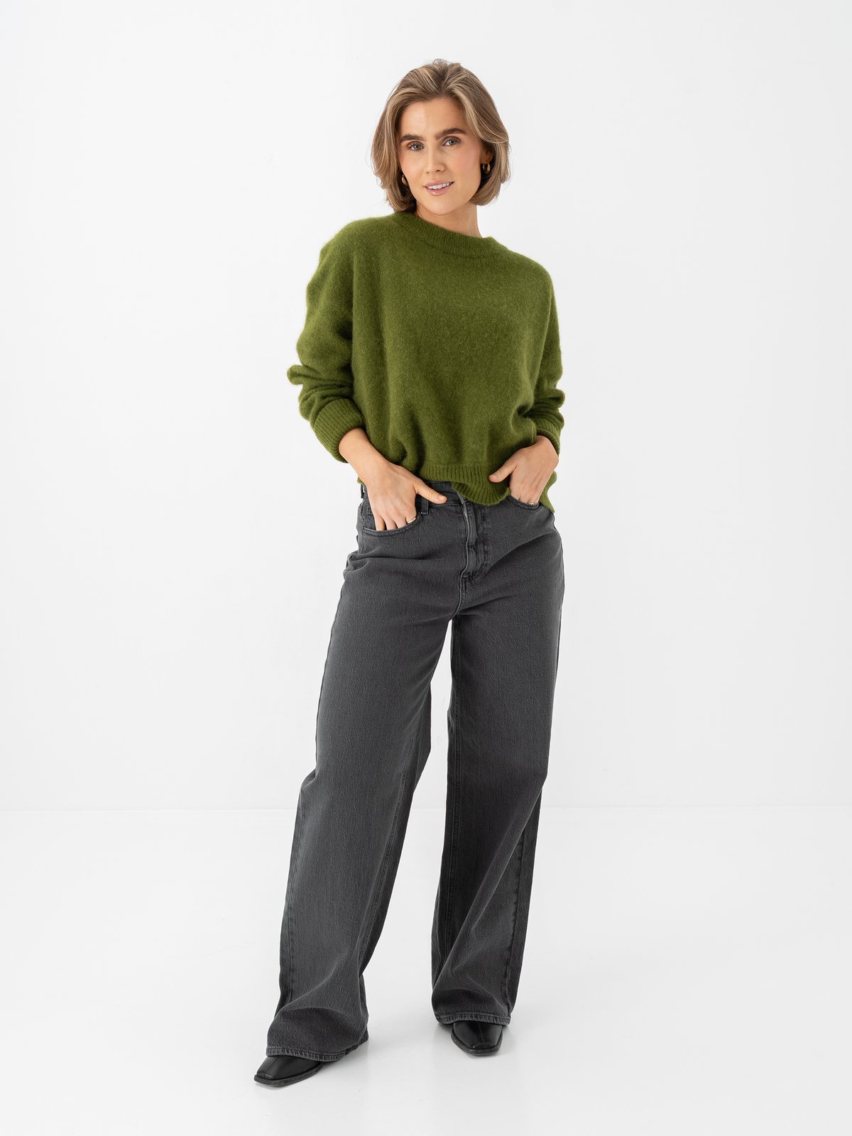 American Vintage Vitow Sweater Pesto melange