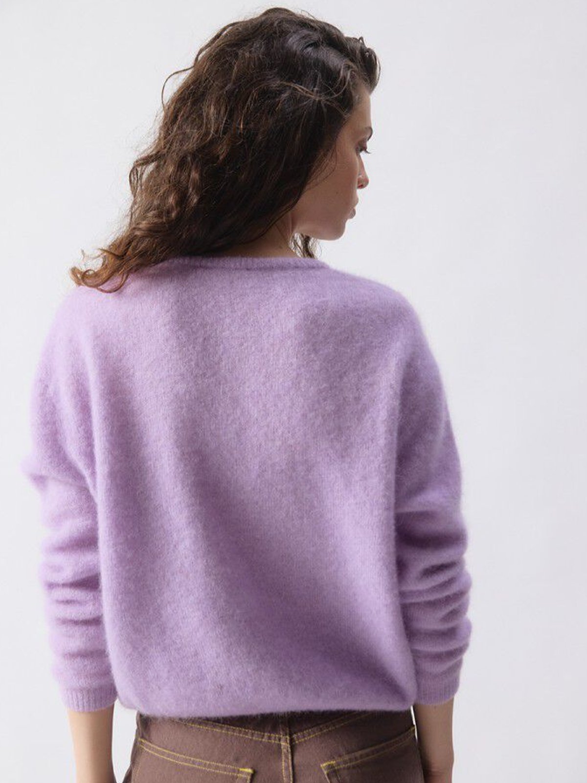 American Vintage Vitow Cardigan Lavendel Melange