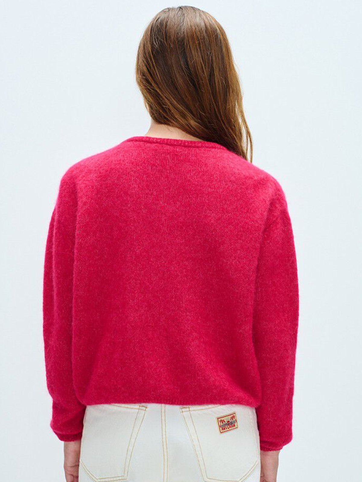 American Vintage Vitow Cardigan Magenta Melange