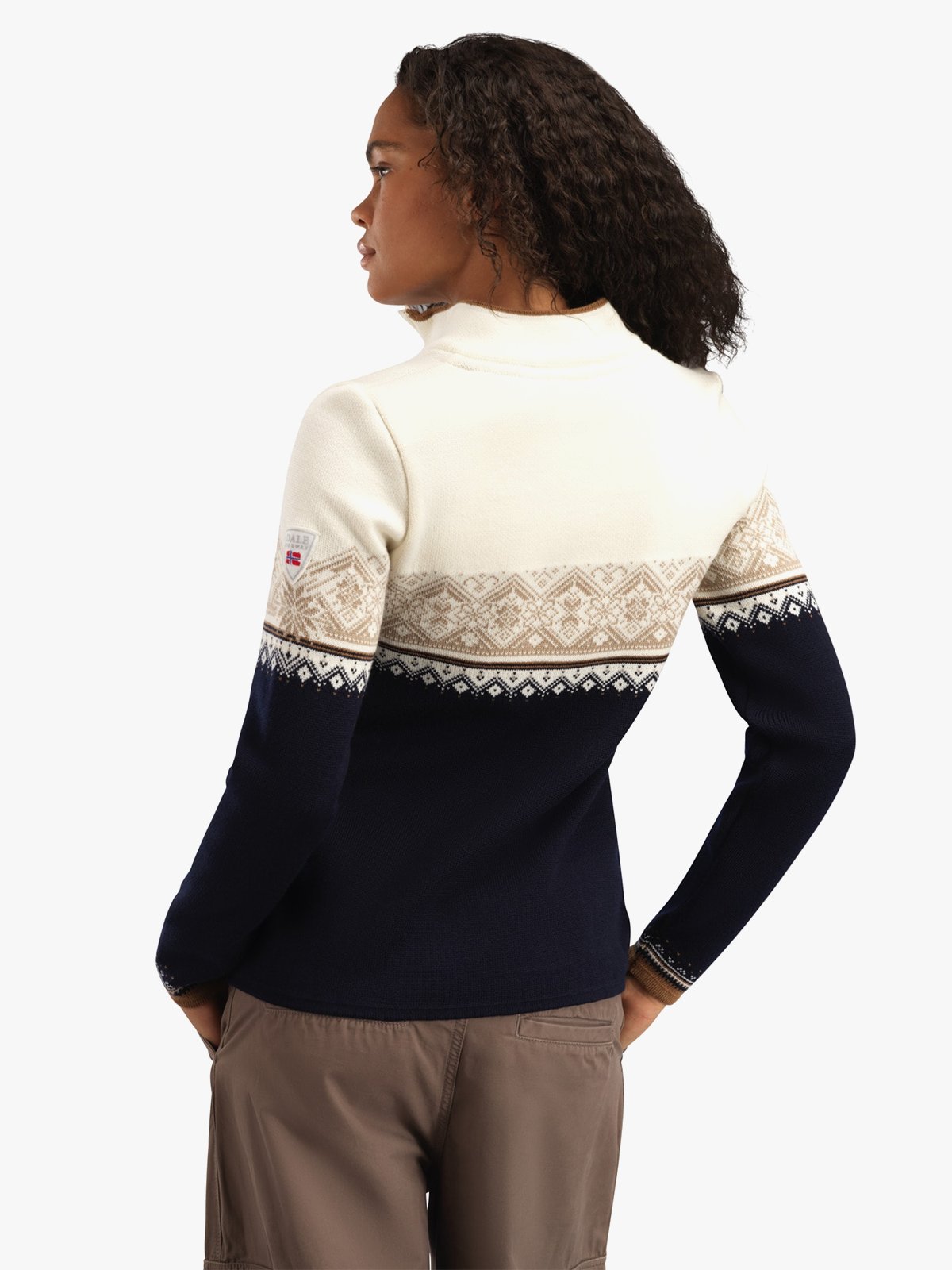 Dale Of Norway Moritz Fem Sweater Navy Bronze Beige Offwhite