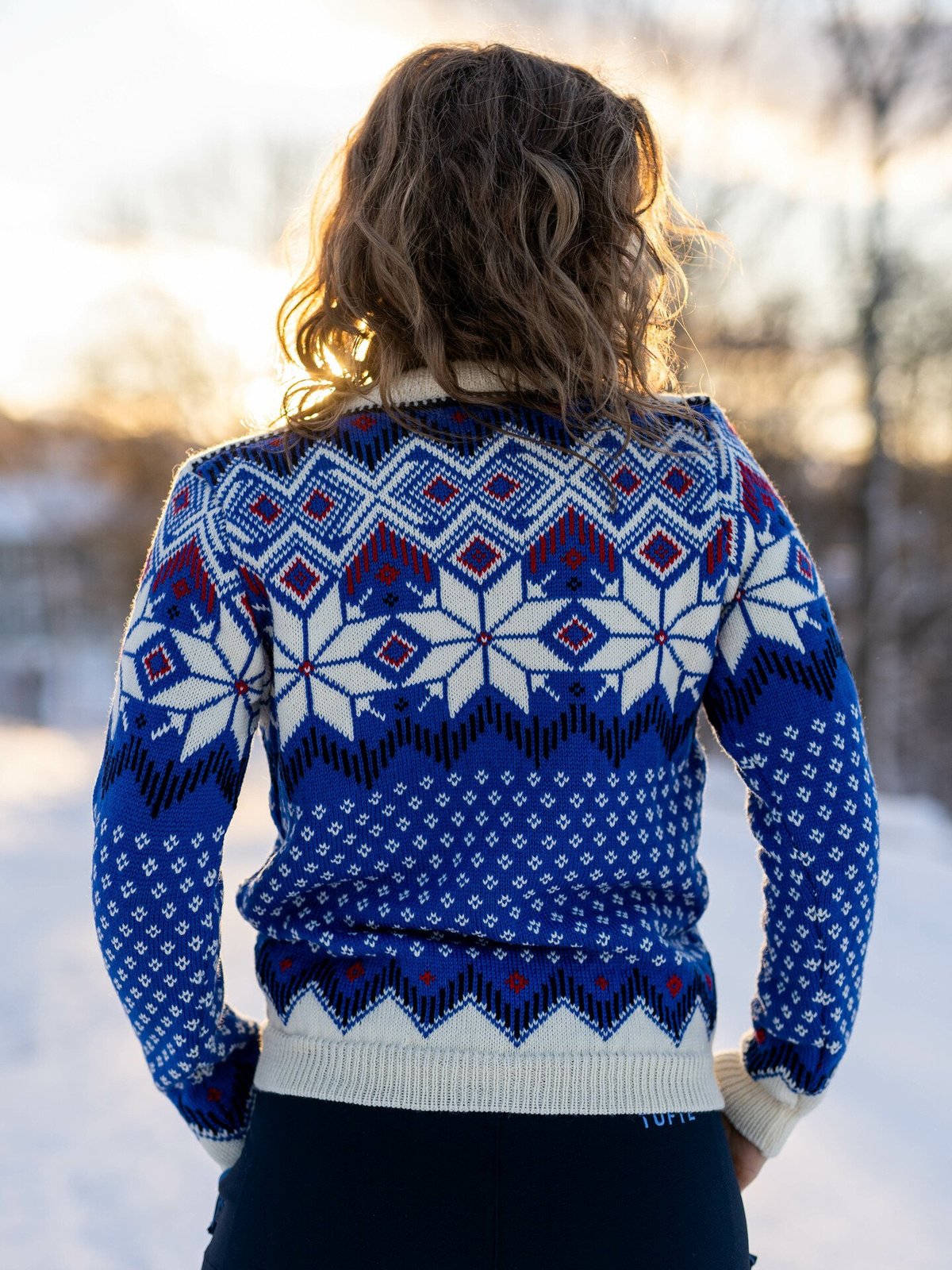 Dale Of Norway Vilja Sweater Ultramarine/Off White/Raspberry