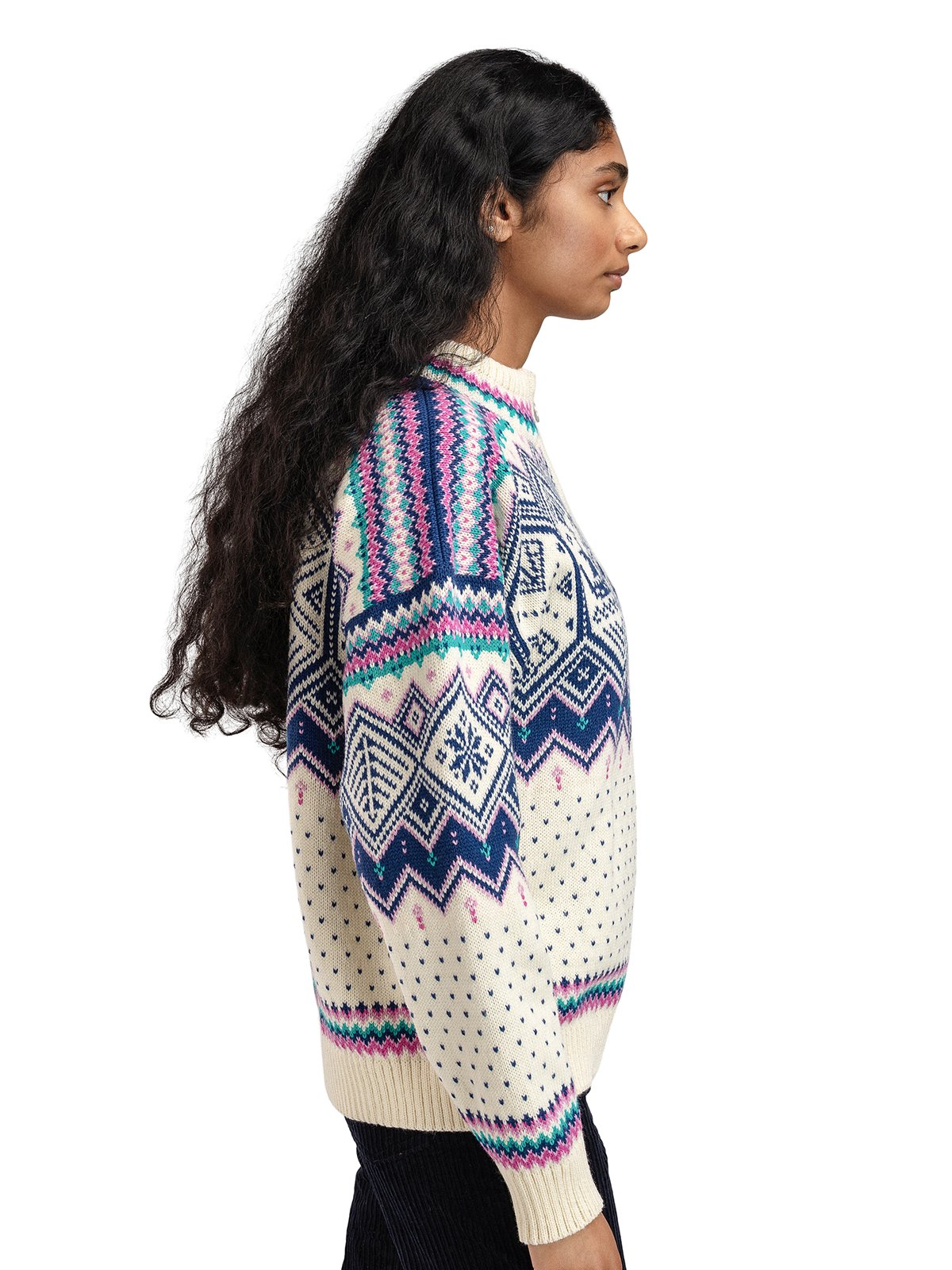 Dale Of Norway VM Trondheim Sweater Offwhite / Indigo / Orchid