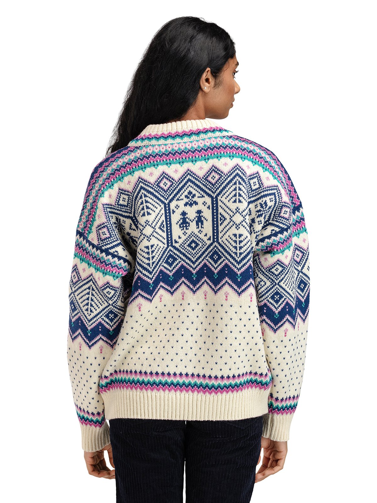 Dale Of Norway VM Trondheim Sweater Offwhite / Indigo / Orchid