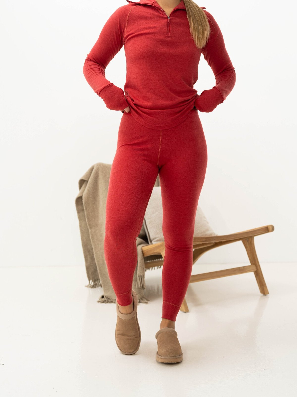 Devold Expedition Merino 235 Longs Woman Rød