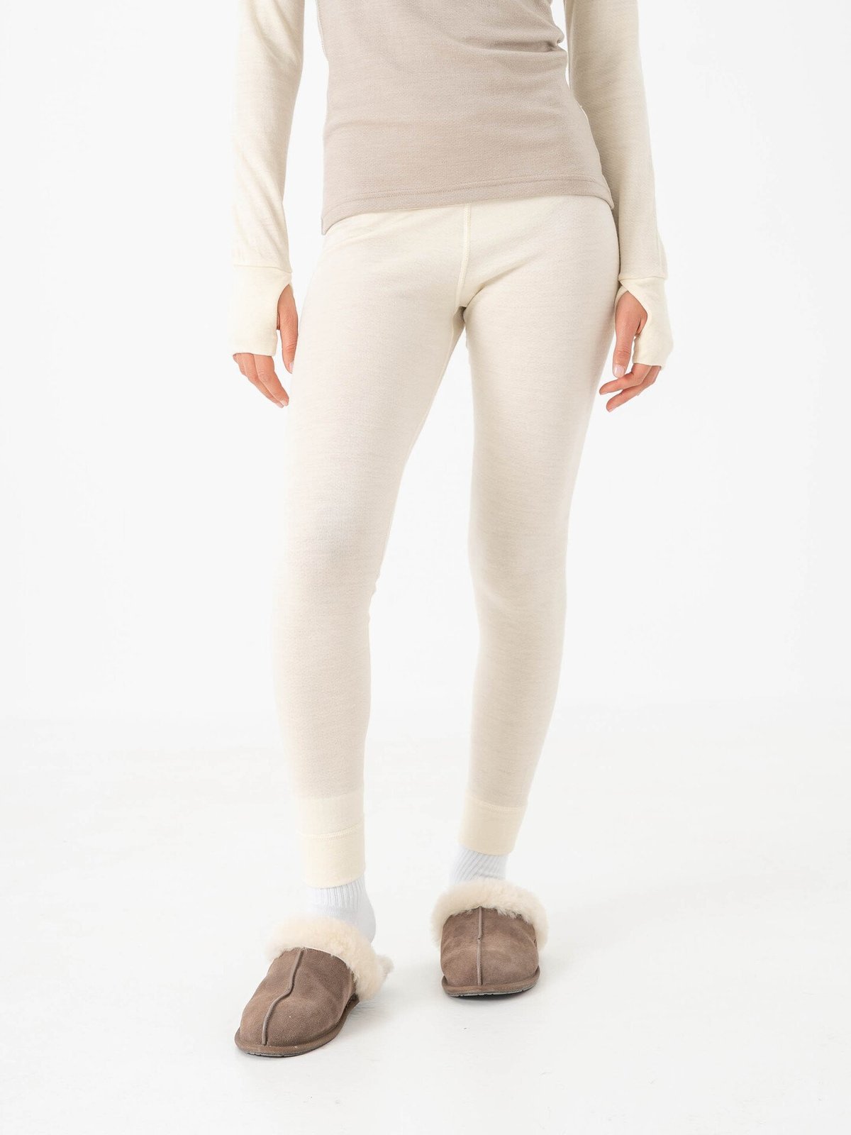 Devold Expedition Merino Silk Longs Woman Offwhite