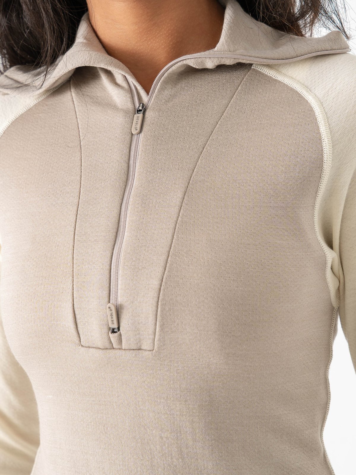 Devold Expedition Merino Silk Zip Woman Offwhite/Stone