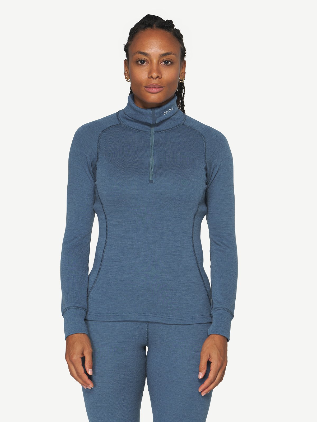 Devold Duo Active Merino 205 Zip Neck Woman Berry