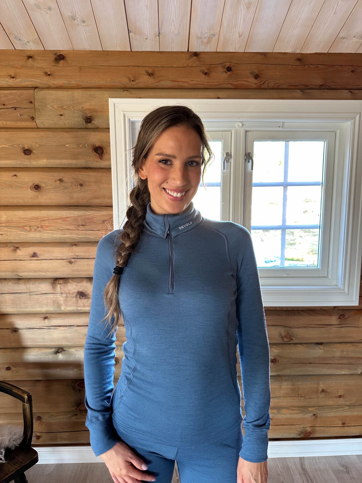 Devold Duo Active Merino 205 Zip Neck Woman Berry