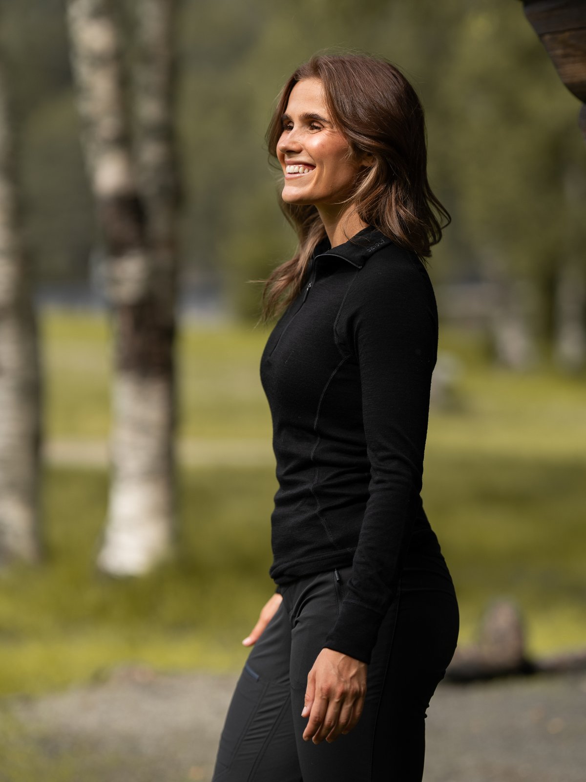 Devold Duo Active Merino 205 Zip Neck Woman Black