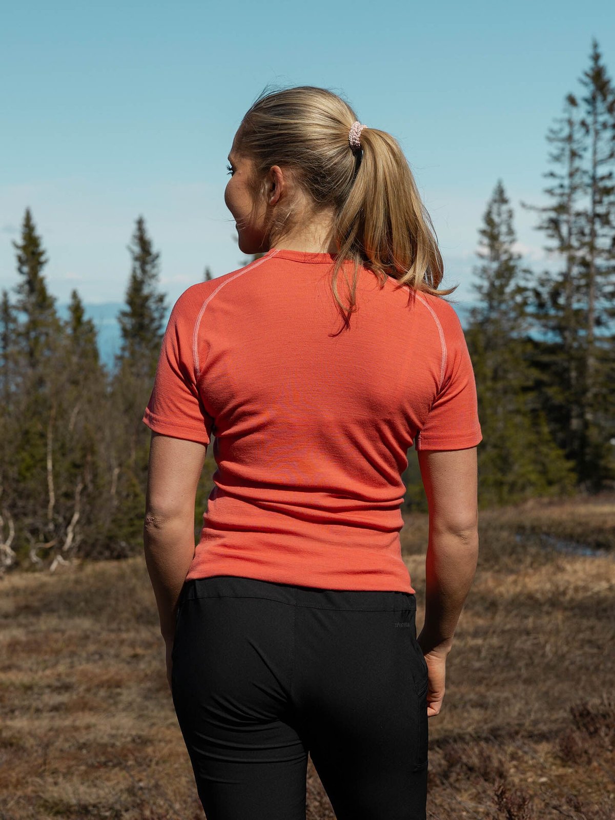 Devold Lauparen Merino 190 Base Tee Woman Coral