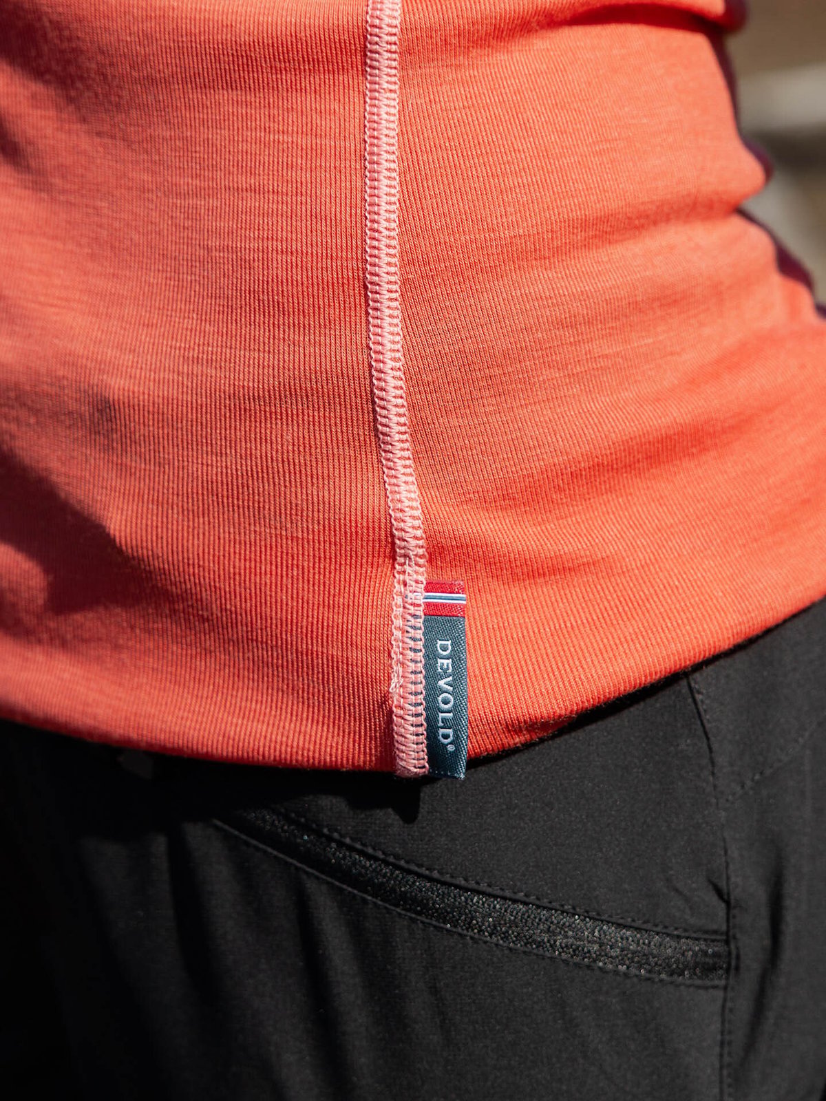 Devold Lauparen Merino 190 Base Tee Woman Coral