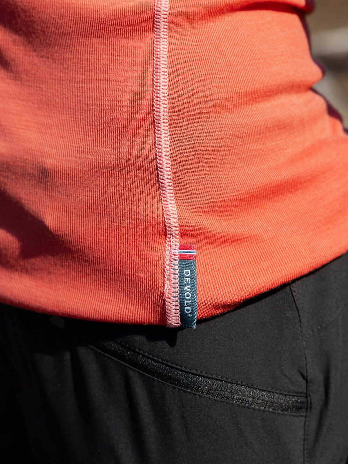 Devold Lauparen Merino 190 Base Tee Woman Coral
