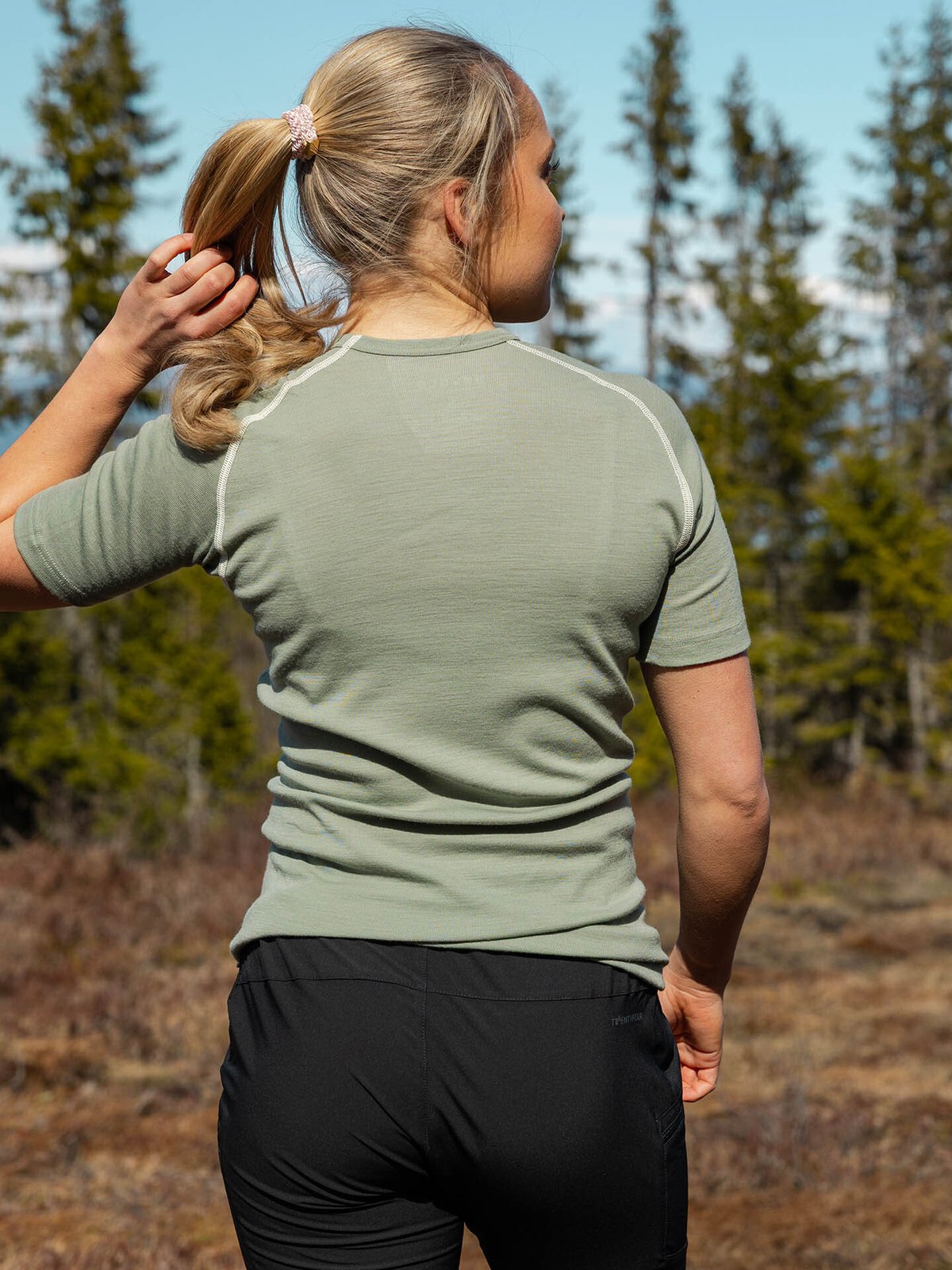 Devold Lauparen Merino 190 Base Tee Woman Fog