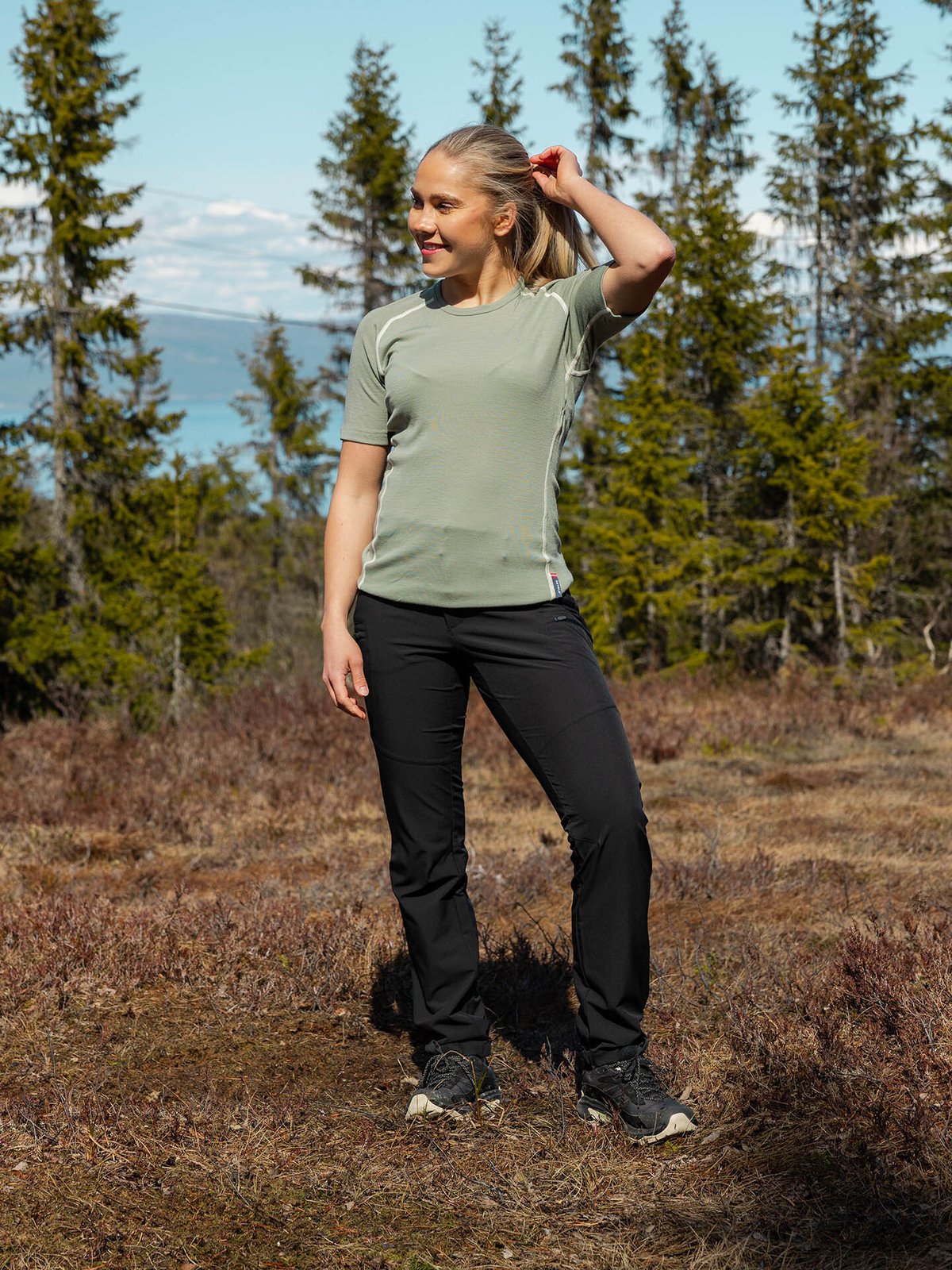 Devold Lauparen Merino 190 Base Tee Woman Fog