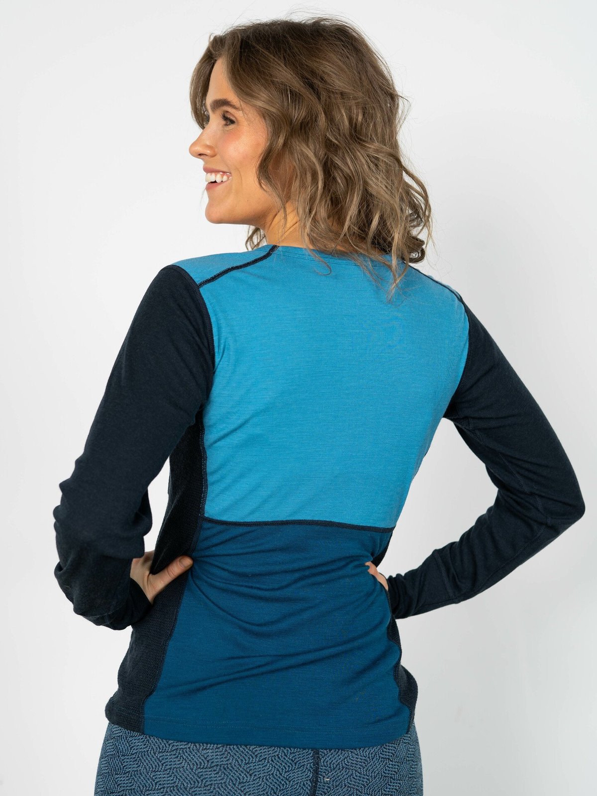 Devold Lauparen Merino 190 Shirt Woman Moon/Ink/Flood