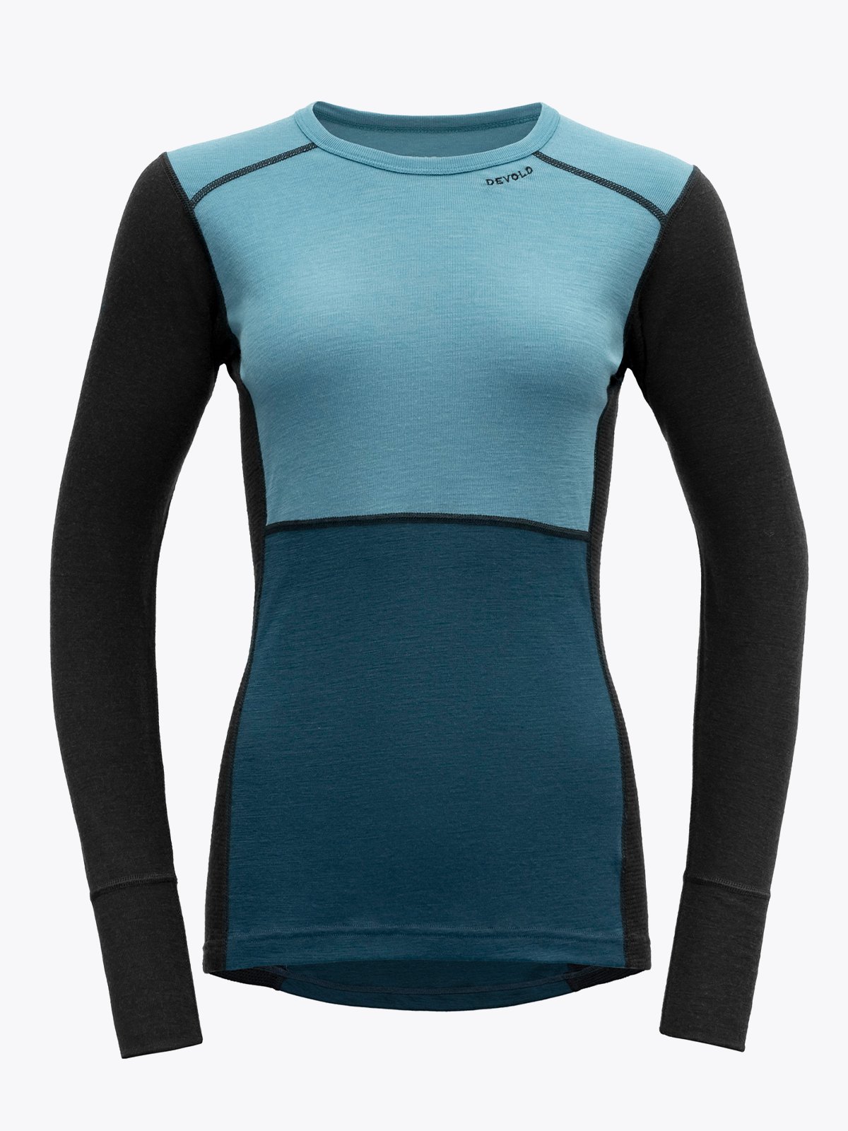 Devold Lauparen Merino 190 Shirt Woman Moon/Ink/Flood