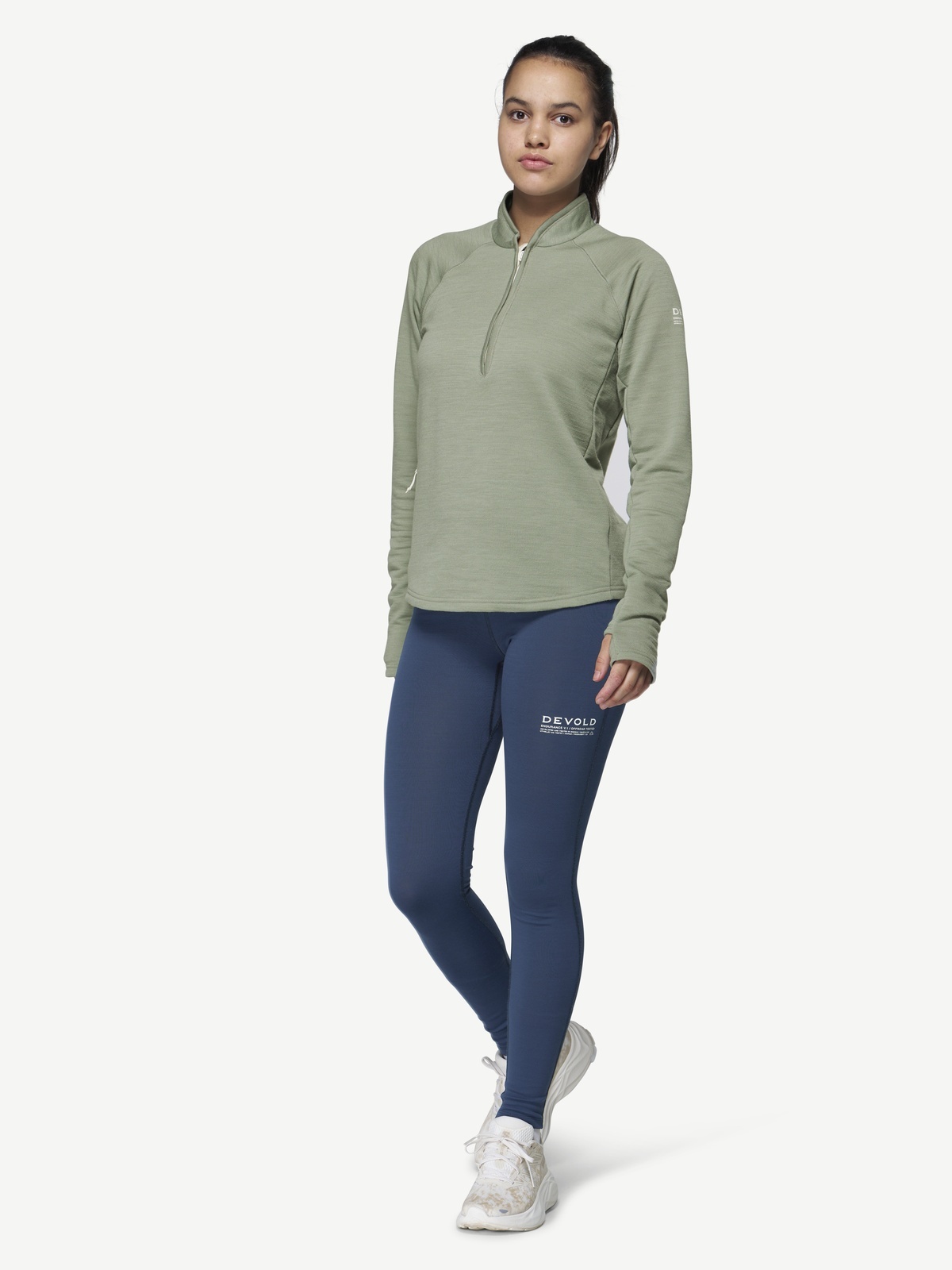 Devold Endurance Merino Zip Woman Grå