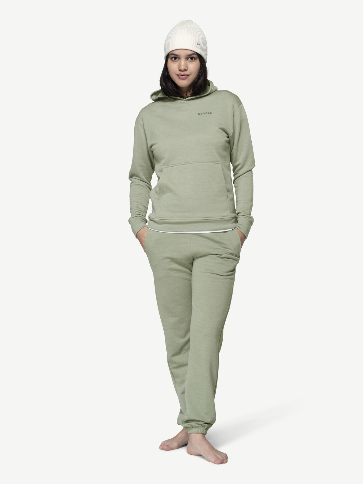 Devold Everyday Hoodie Woman Grå