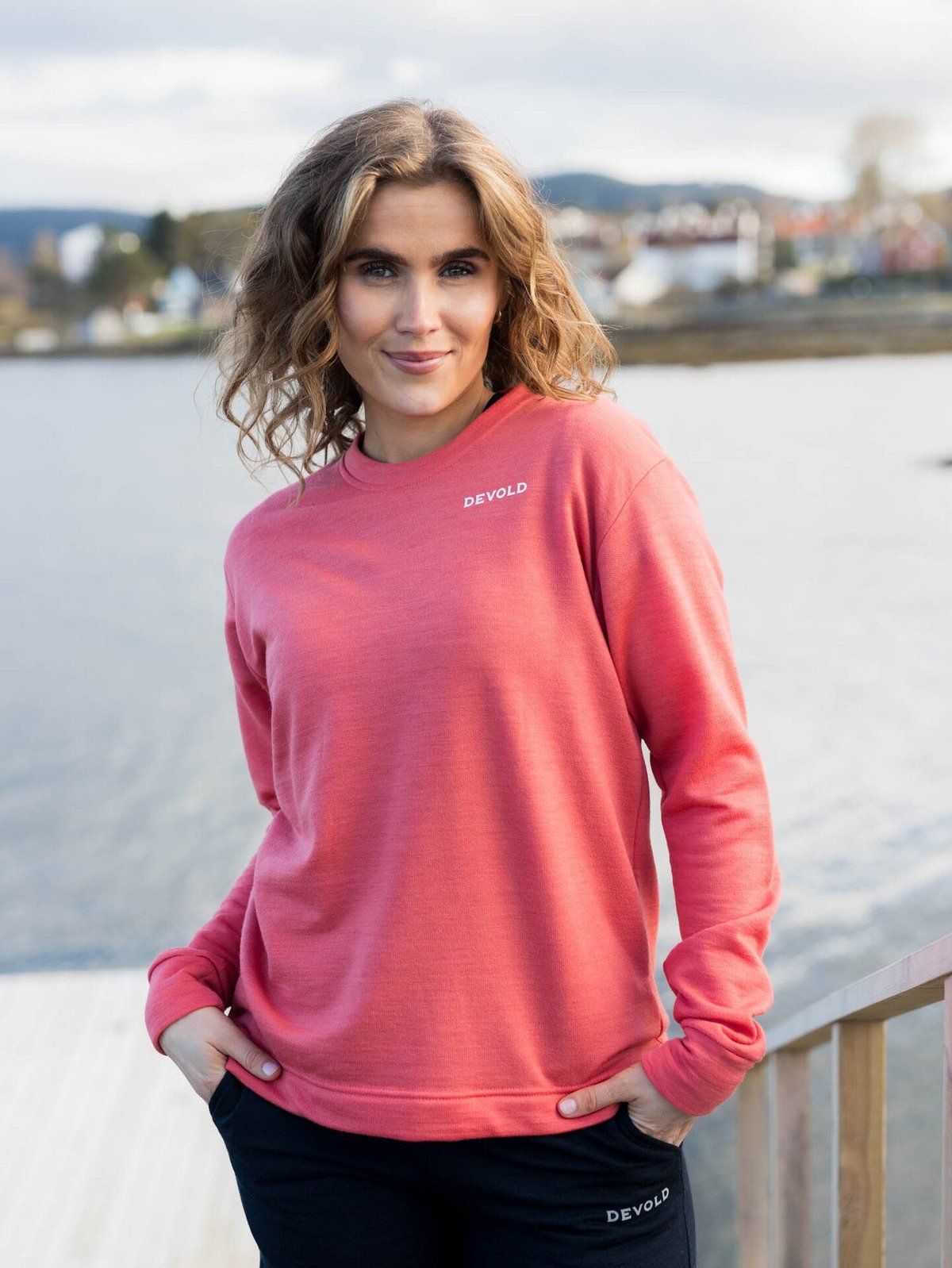 Devold Everyday Crew Woman Coral