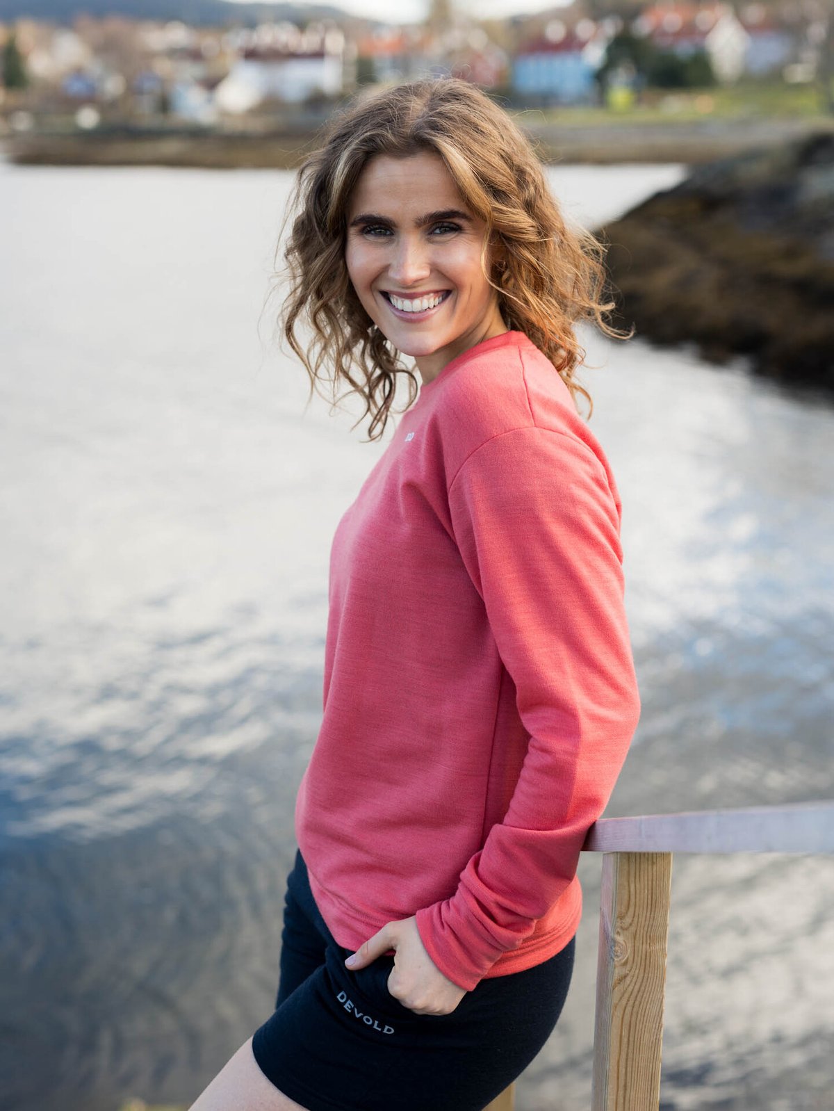 Devold Everyday Crew Woman Coral