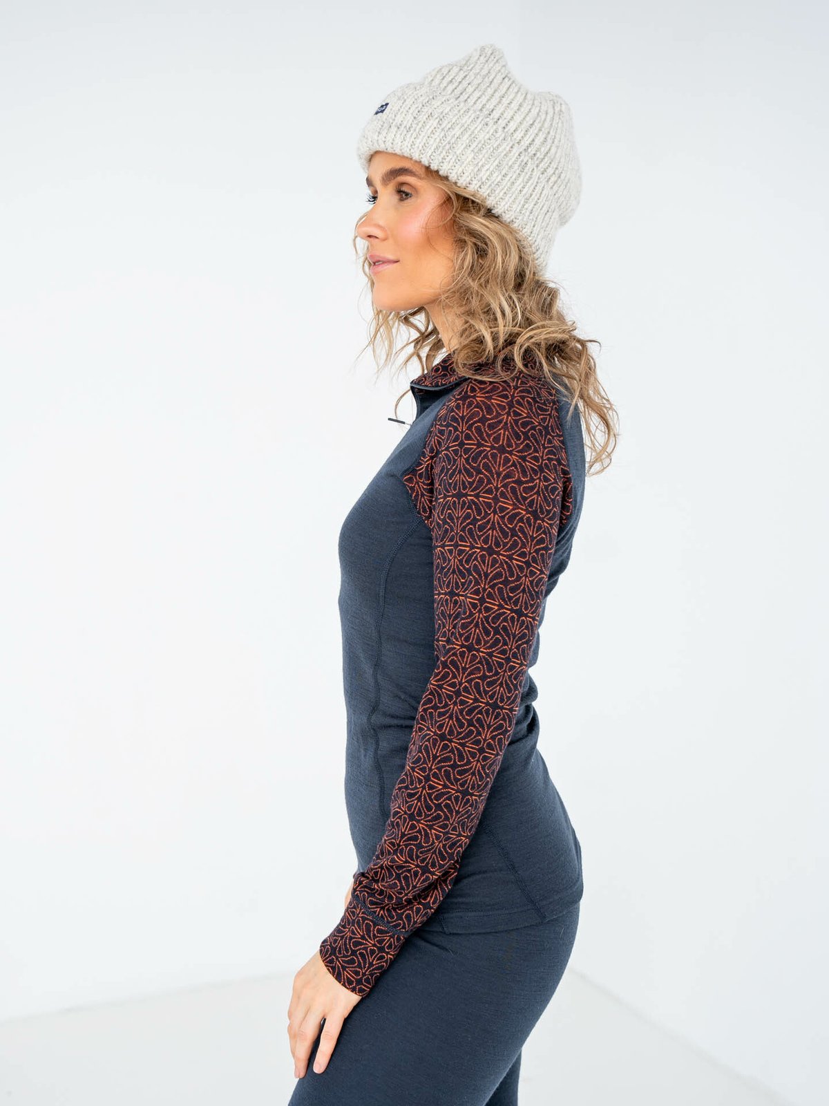 Devold Duo Active Merino 205 Zip Neck Woman Blå