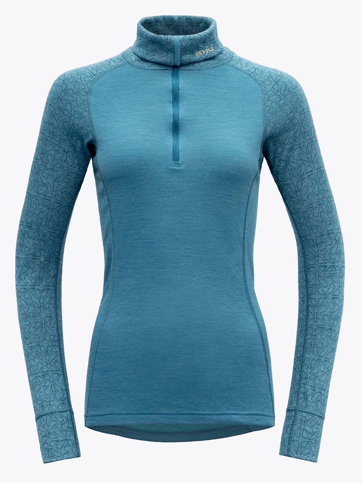 Devold Duo Active Merino 205 Zip Neck Woman Blå