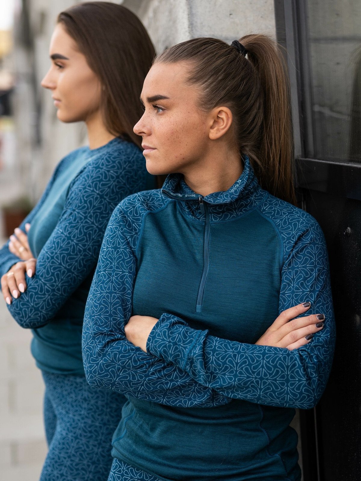 Devold Duo Active Merino 205 Zip Neck Woman Flood