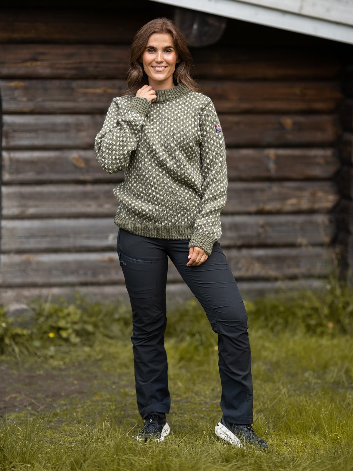 Devold Nordsjø Wool Sweater Olive