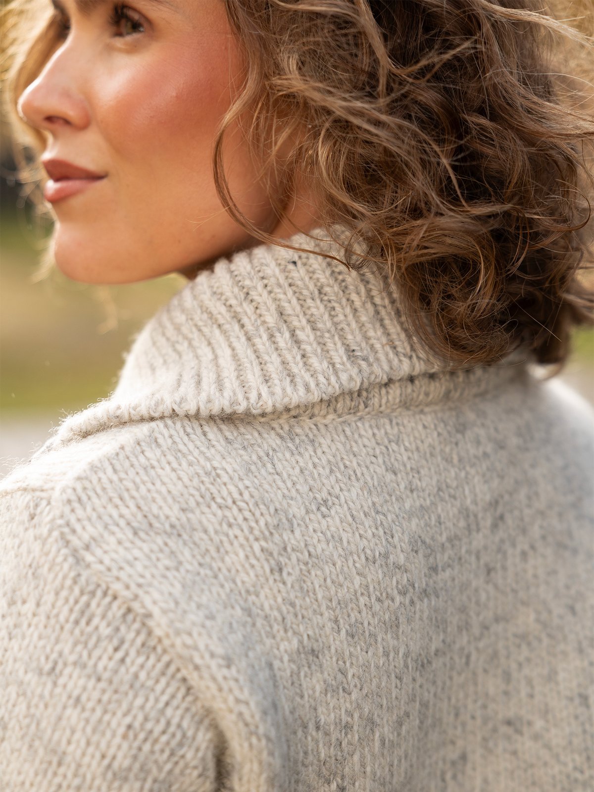 Devold Nansen Wool Cardigan Grey Melange