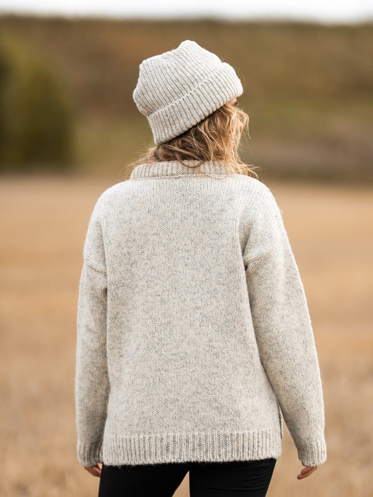 Devold Nansen Womans Sweater Split Seam Grey Melange