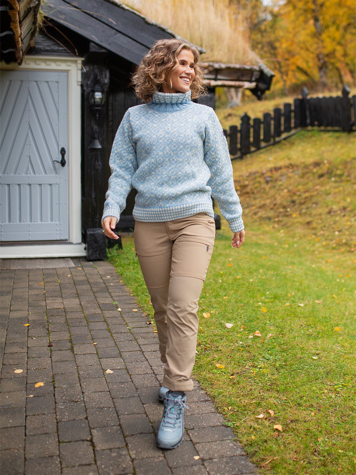 Devold Svalbard Sweater High Neck Dawn / Offwhite