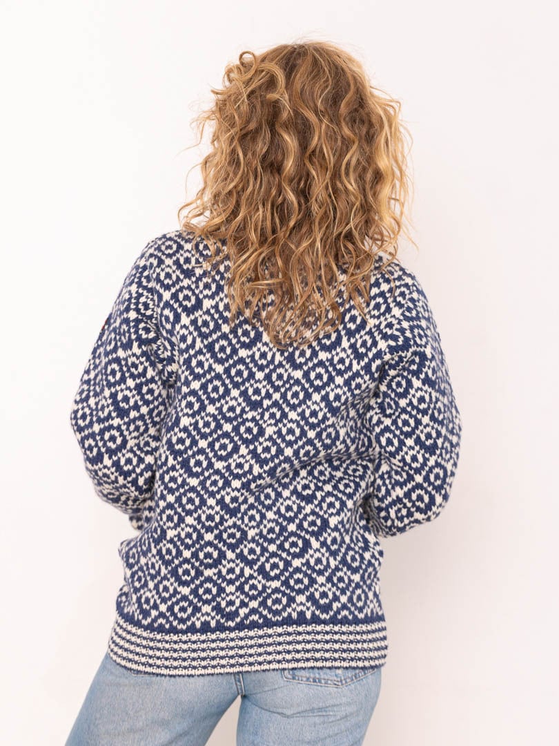 Devold Svalbard Wool Zip Neck Blå