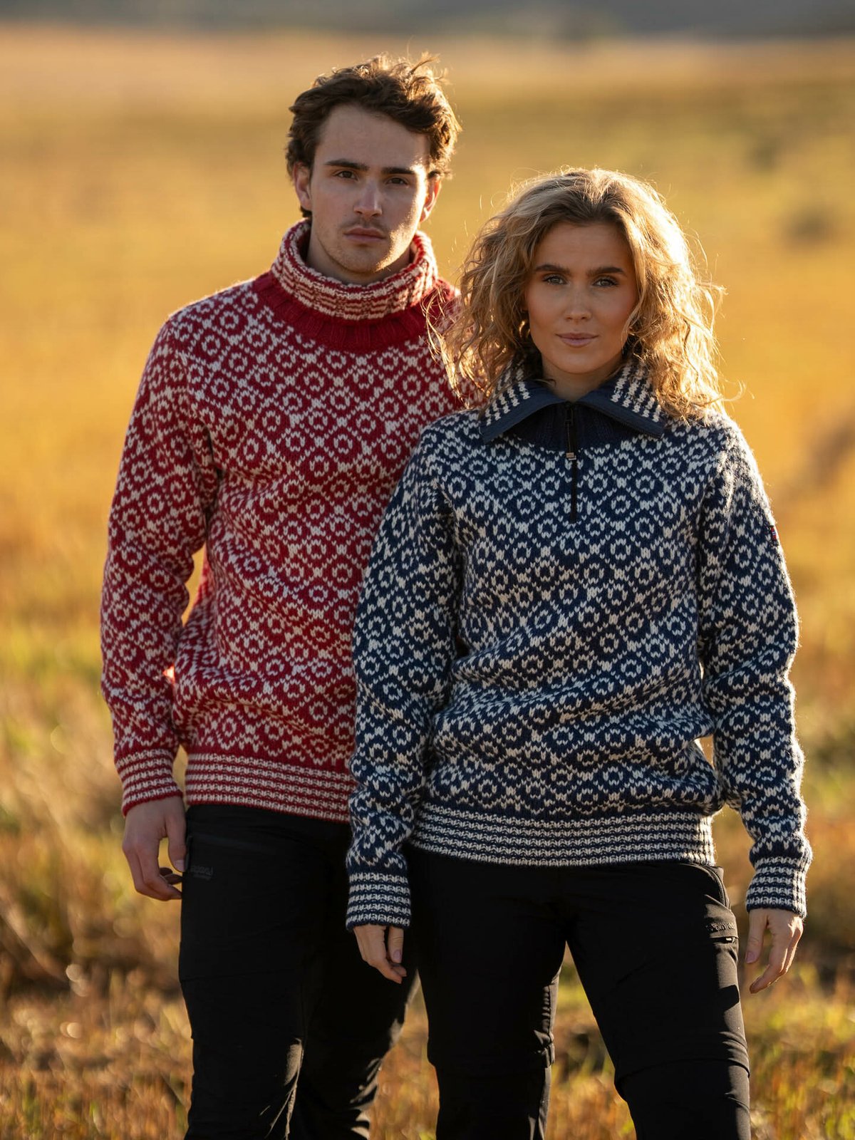 Devold Svalbard Wool Zip Neck Blå