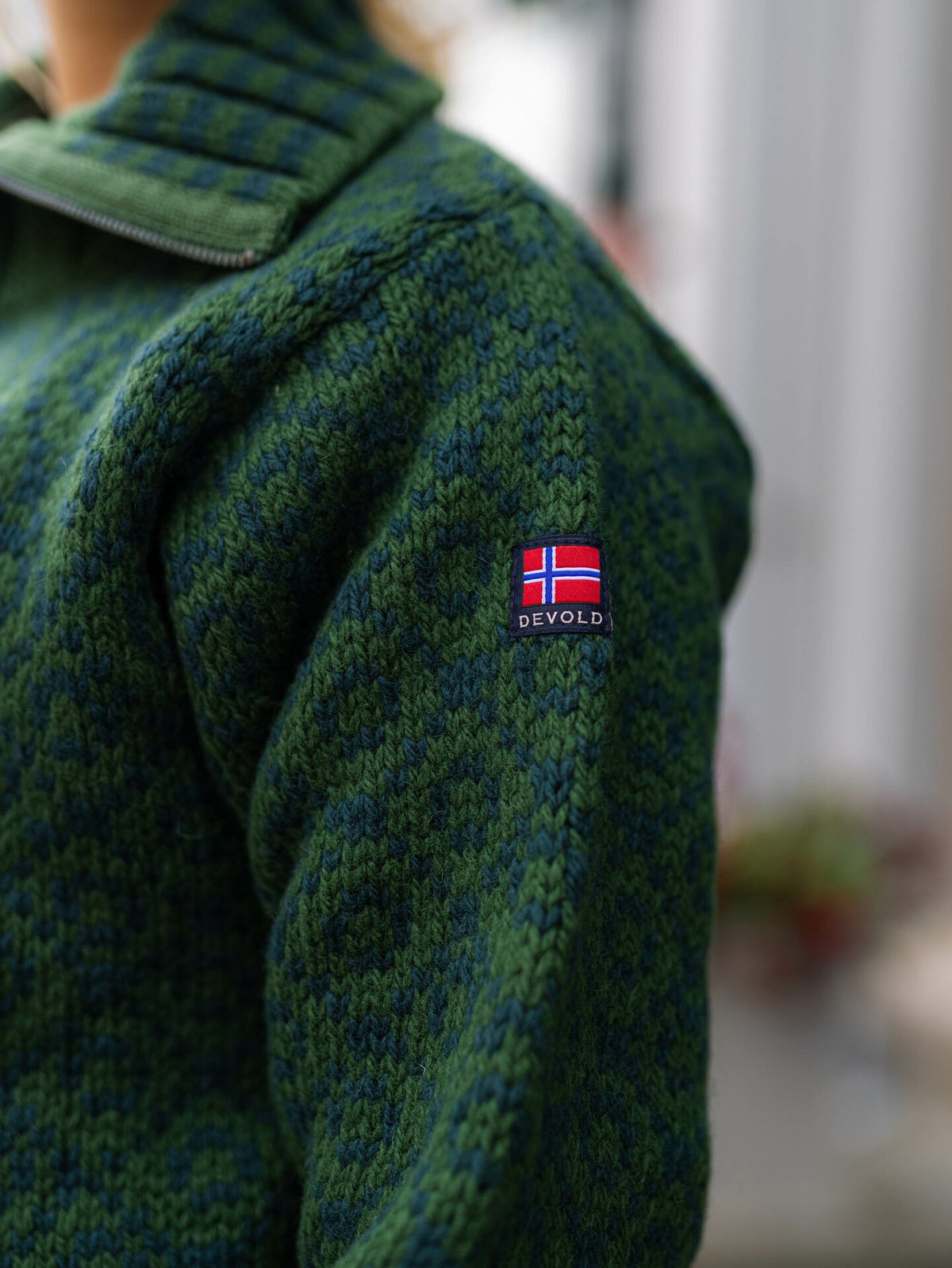 Devold Svalbard Wool Zip Neck Forest/Woods