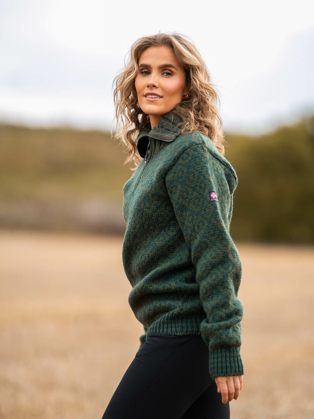 Devold Svalbard Wool Zip Neck Forest/Woods