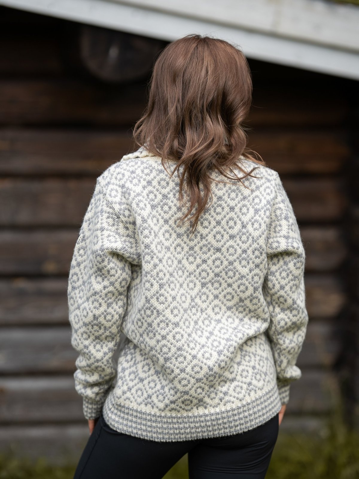 Devold Svalbard Wool Zip Neck Offwhite/Grey